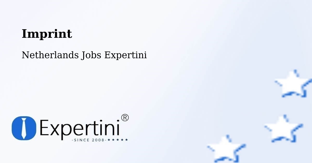 Imprint – Hinderdam - Netherlands Jobs Expertini